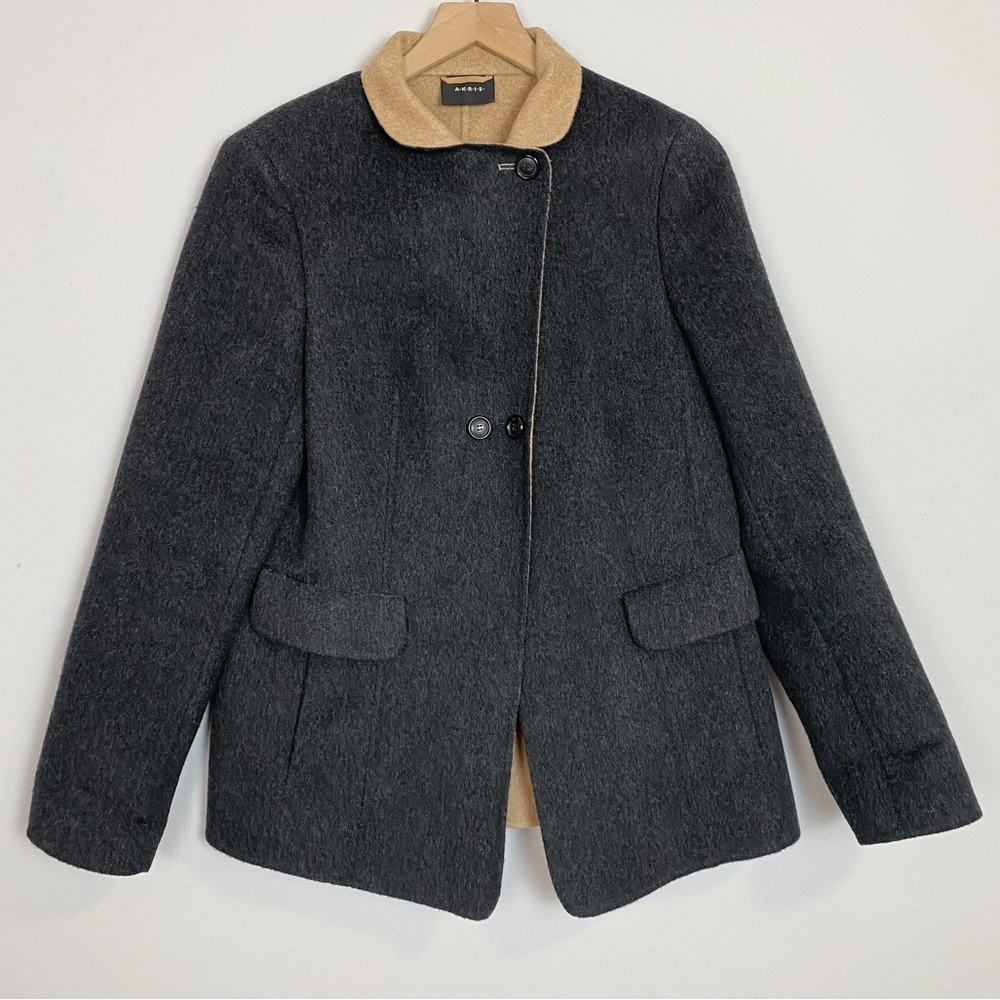 SOLD Akris Punto Cashmere Colorblock Jacket - Picture 5 of 15